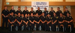 (Photo Courtesy, Maui Police Department, *Note- Missing from the photo is Officer Brian Kibby.)  