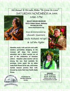 Click image to enlarge.  Flyer courtesy Maui Hisotrical Society.