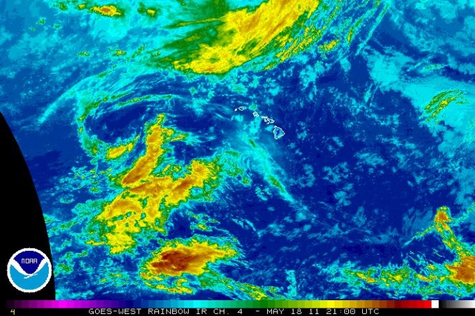 Central Pacific Hurricane Center, Satellite imagery, file image 5/18/2011, courtesy National Weather Service.