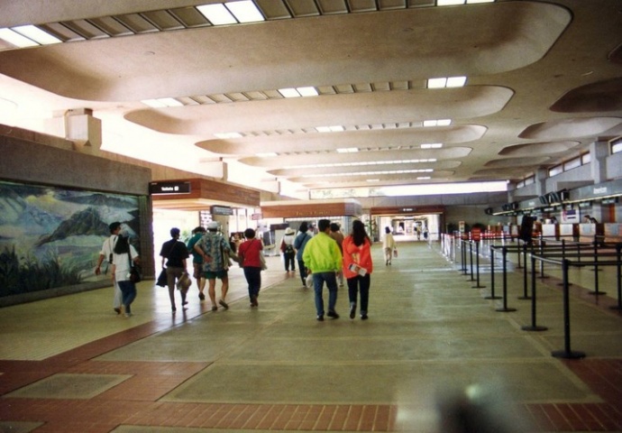 Kahului Airport Check-In Lobby. File photo courtesy of Dept of Transportation.