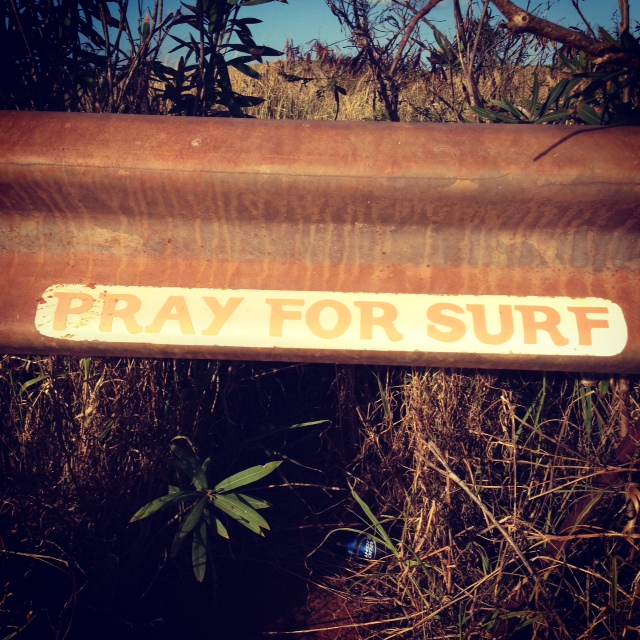 A sticker at Honolua Bay. File photo by Madeline Ziecker.