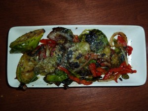 torched Brussels sprouts-monkeypod