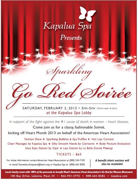 Go Red Soiree flyer.