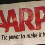 AARP banner, file photo by Wendy Osher.