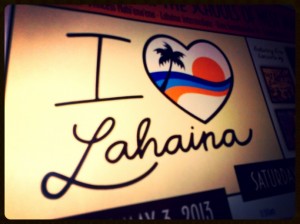 I Love Lahaina, event flyer.