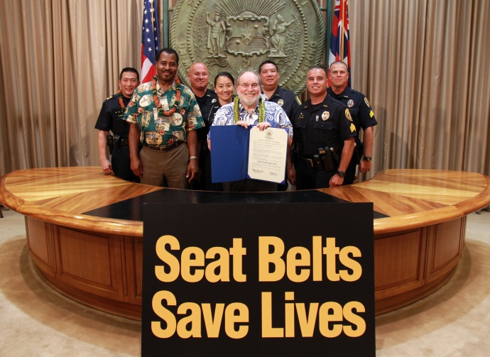 Click It or Ticket proclamation. Courtesy photo Office of the Governor.