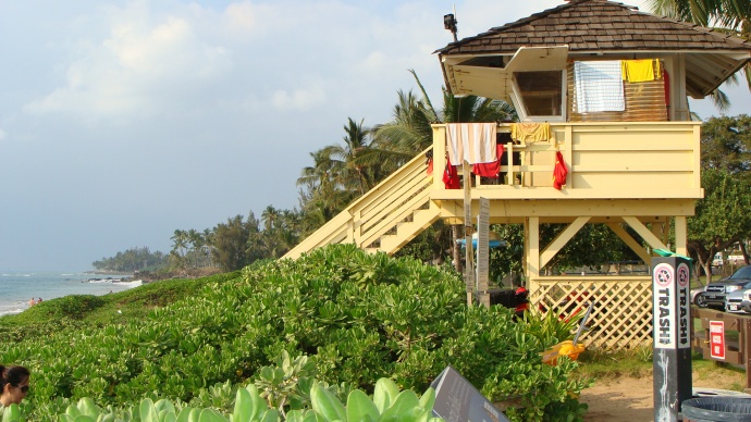 South Maui lifeguard tower, file photo by Wendy Osher.