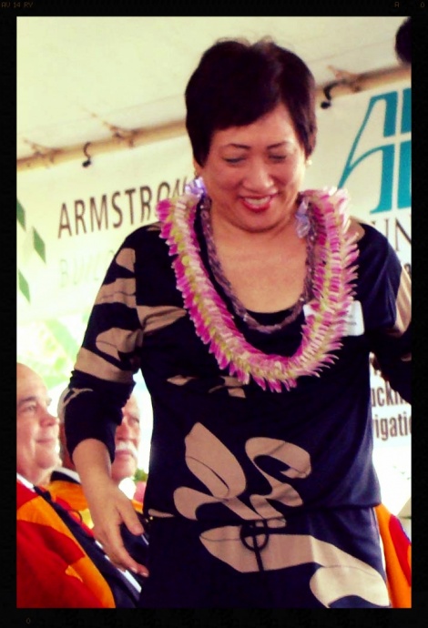 Colleen Hanabusa, Aug. 2012 during a Maui visit. File photo by Wendy Osher.