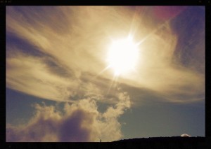 Sun over Haleakalā, file photo by Wendy Osher.