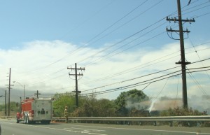 Kīhei structure fire, 6/23/13 by Wendy Osher.