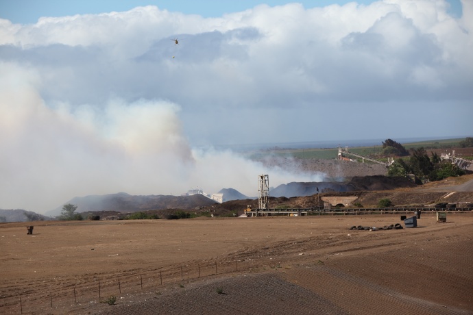 Central Maui Landfill fire, Sunday, June 2. Photo by Kevin John Olson.