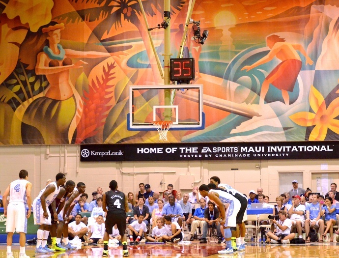 The 2012 Maui Invitational Basketball Tournament at Lahaina Civic Center. File photo by Rodney S. Yap.