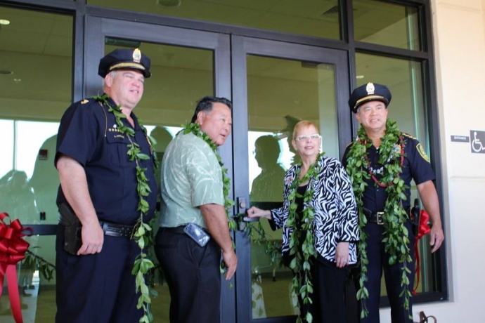 Kihei Police Station blessing. Photo by Wendy Osher.
