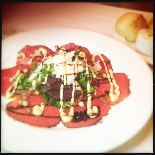 The Carpaccio has a lot going on. Photo by Vanessa Wolf
