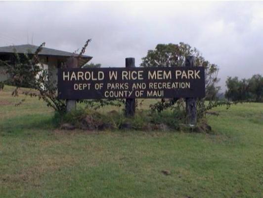 Harold W Rice Memorial Park in Kula, Maui. Photo courtesy County of Maui.