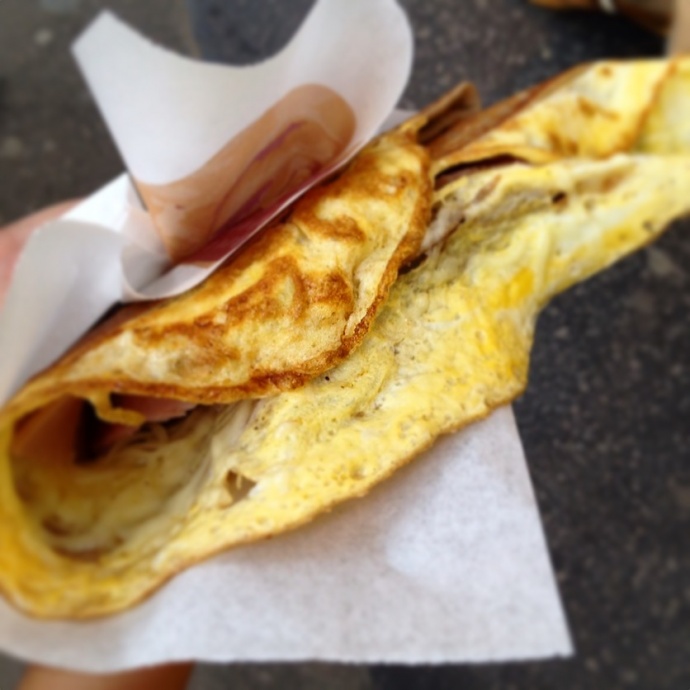 A jambon fromage crepe procured in Paris a few years ago. Savory, sublime and SIMPLE. Photo by Vanessa Wolf