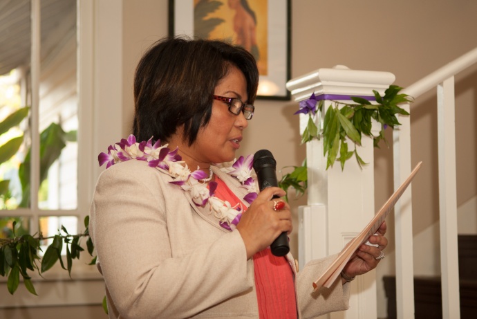 Women Helping Women renovated shelter dedication and blessing, March 31, 2015. Photo by Lisa Villiarimo.