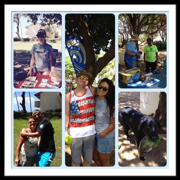 Volunteers at the Haycraft Beach Park at Māʻalaea clean up this past Saturday.  Photo courtesy: Sonya Niess, MPH Maui County Coordinator, Coalition for a Tobacco Free Hawaii