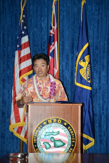 Lieutenant Governor Shan Tsutsui. Photo courtesy Maui Police Department.