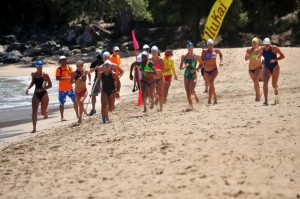 Junior Lifeguard State Championships (7.27.2013) at DT Fleming Beach. File photo courtesy County of Maui.
