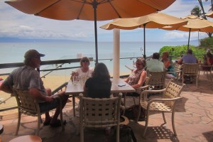 Outdoor dining at the Sea House Restaurant in Napili. Photo courtesy of Flickr/Andym5855.