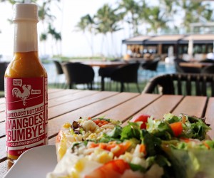 “Mangoes! Bumbye!," a newly-launched hot sauce made in collaboration between Adoboloco and Andaz Maui. Courtesy photo.