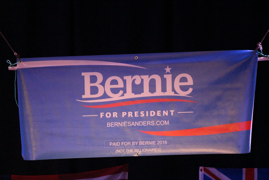 Bernie Sanders campaign sign. Photo by Wendy Osher.