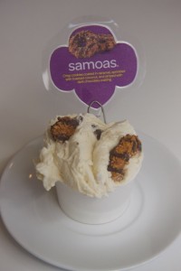 Samaos gelato at Via Gelato on O‘ahu, offered through March. Courtesy photo.
