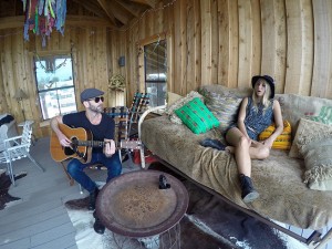  During SXSW, Maui singer/songwriter, Lily Meola and Lukas Nelson invited GoPro to Willie Nelson’s Ranch in Luck, Texas for an intimate performance of their duet “Sound of Your Memory.” Credit: GoPro.