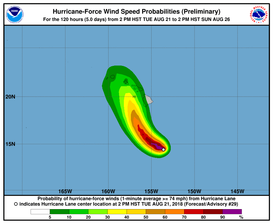 Hawaiian Islands on alert for possible Hurricane Lane impacts