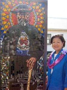 Photo Courtesy Congresswoman Mazie Hirono's Office.  The photo was taken during one of Hirono's visits to the Kalaupapa Peninsula.
