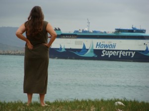 â€œI glad that they finally made a ruling on it.  Iâ€™m happy for all of the people who protested against it because they didnâ€™t feel that it was right the way it was doneâ€¦being shoved down peopleâ€™s throats and Iâ€™m glad that itâ€™s leaving,â€ said Dorthy "Dot Buck" who watched the Superferry depart on its last scheduled voyage from Kahului Harbor.