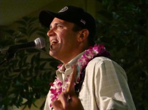 Brad Kahikina launches his solo career under Nahelu Music.  Photo by Wendy OSHER.