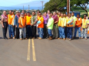With the completion of this project, an alternate route down to the highway will be provided through the Keawe Street Extension to alleviate congestion at the Lahainaluna Road and Honoapiilani Highway signalized intersection.  Photo by Wendy Osher.