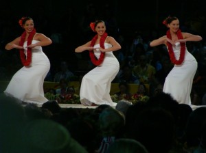 Halau Na Lei Kaumaka O Uka earned a fifth place finish in the hula auana division.  The women danced to the song Nani Wale Ku'u 'Ike.