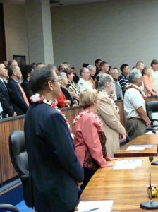 File Photo of Council Members in Chamber. By Wendy Osher.