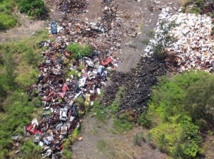 Hana Landifll before cleanup.  PHOTO: Courtesy SOS Metals Island Recycling, LLC
