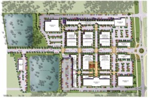 Image depicting the ground level portion of the Downtown Kihei project, courtesy Stoutenborough, Inc.