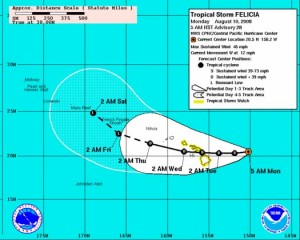 (Click to enlarge image.  Cone graphic courtesy NOAA & The National Hurricane Center)