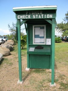 Kahului Harbor Fisher Check in Station. Photo Courtesy State Department of Land and Natural Resources.