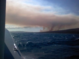 Kaunakakai Fire. Photo Courtesy County of Maui.