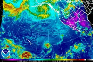 (Click image to enlarge.  Rainbow Satellite imagery courtesy The National Hurricane Center an NOAA)