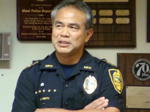 Maui Police Chief Gary Yabuta.  File Photo by Wendy Osher.