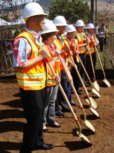 State and County officials joined in a ground breaking and blessing ceremony marking the start of the long awaited Honoapiilani Highway widening project. Photo by Wendy Osher.