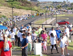 With 1,000 walkers last year, Visitor Industry Charity Walk on Maui raised more money than Oahu, who had 6,000 walkers. Photo courtesy of Carol Reihman, president, Maui Hotel & Lodging Assoc.
