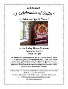 Bailey House Celebration of Quilts