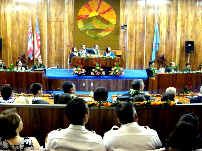 Maui Council Chambers, file photo by Wendy Osher.