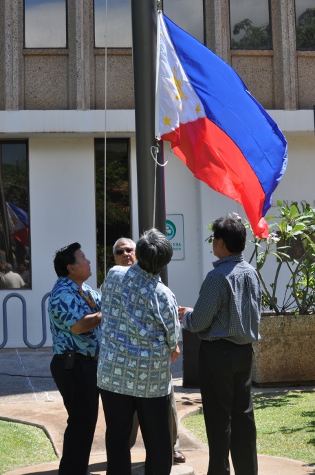 Philippine Flag Raising Ceremony. Courtesy file (2011) photo.