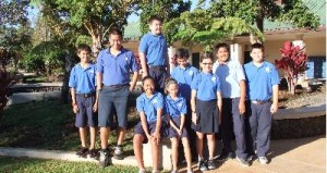 The Mechanical Menehune, made up of 6th and 7th graders at Kamehameha Schools Maui Campus, will be competing in this weekends robotics tournament. Photo courtesy of Vierra.