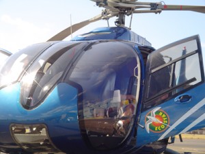 Blue Hawaiian helicopter, file photo by Wendy Osher.  The photo above is not from the crash site.